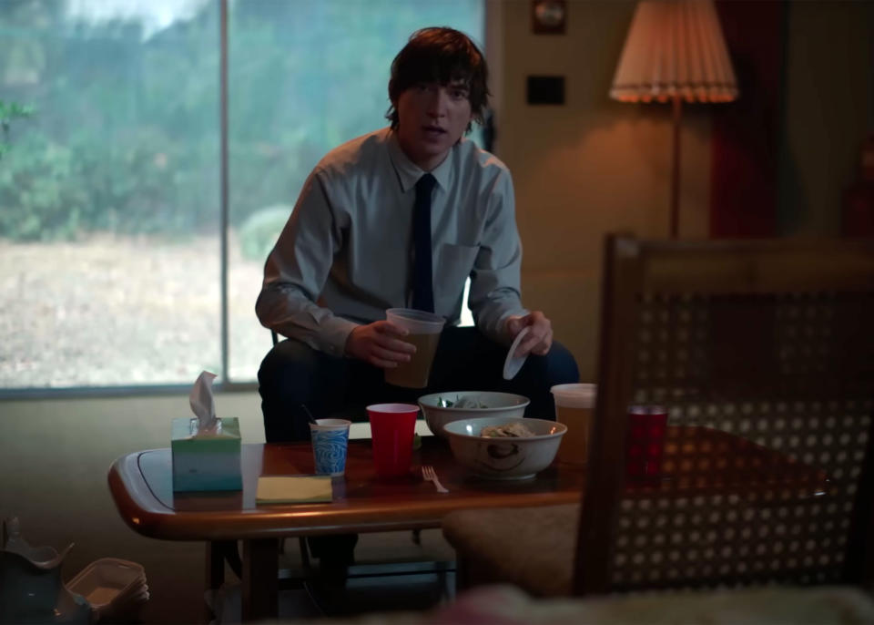 Sam Fortner (played by Domhnall Gleeson) serves up bowls of pho. (FX)