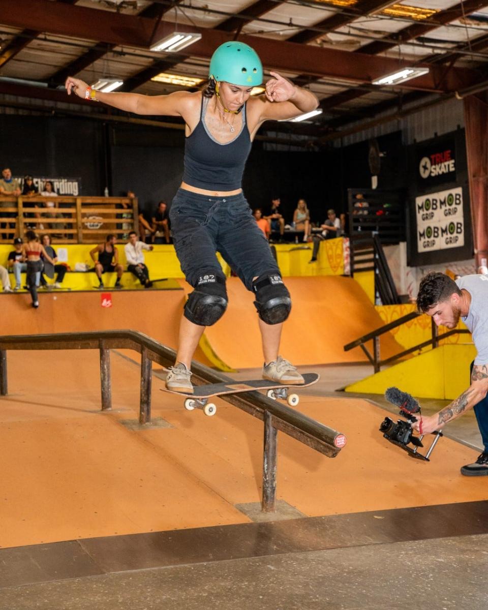 Skateboarder Taylor Silverman will join other athletes and advocates fighting for fairness in women's sports at a rally on June 23, 2022, in Washington, D.C.