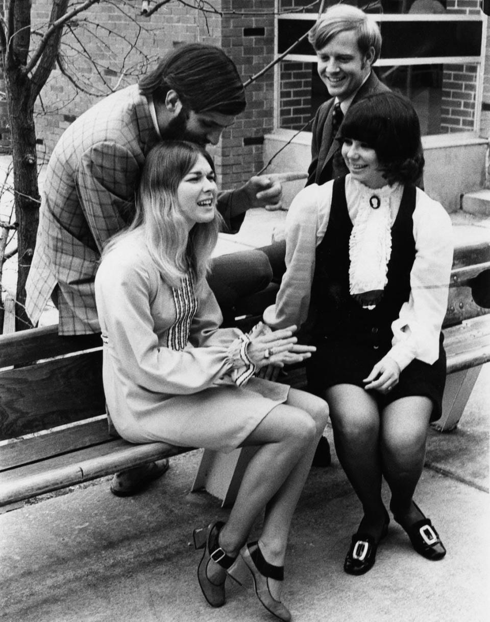 A vintage photo of Mr. and Mrs. PJC at Pensacola Junior College (now Pensacola State College).