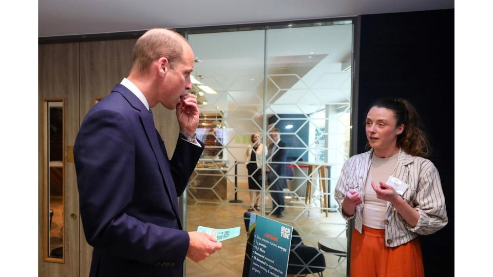 Prince William tries seaweed snack