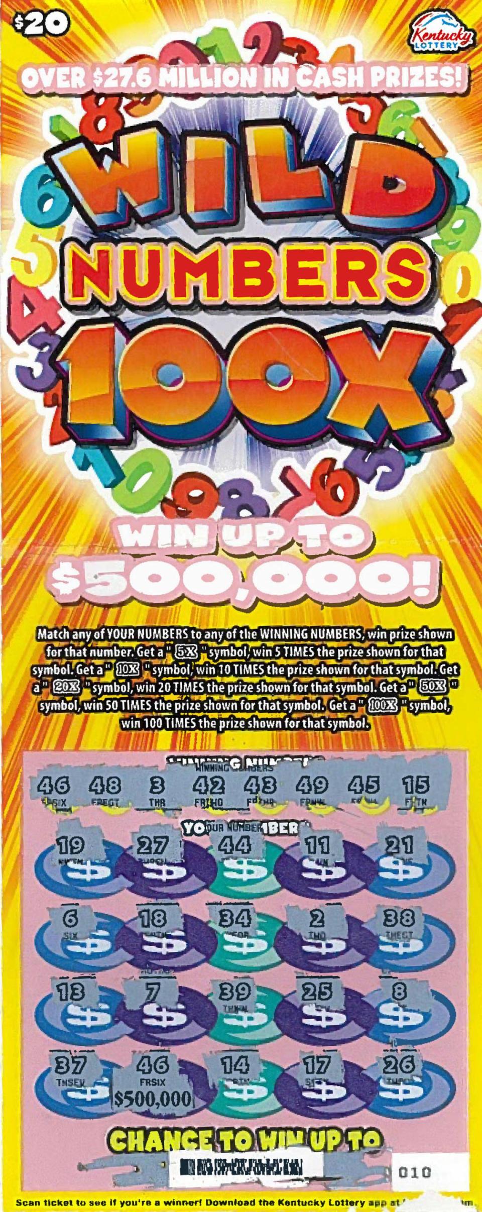 This Break Fort Know scratch-off ticket proved to be a winner recently for the Lexington man playing the Kentucky Lottery.