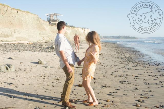 Nude Beach Teasing Videos - Man Wearing G-String Hilariously Photobombs Couple's Sunset Engagement  Shoot at the Beach