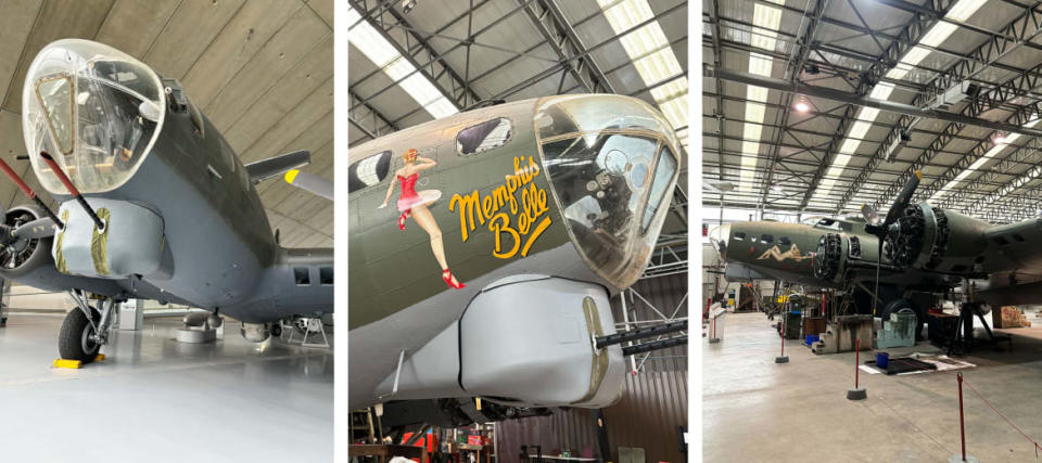 A triptych of WWII planes at IWM Duxford