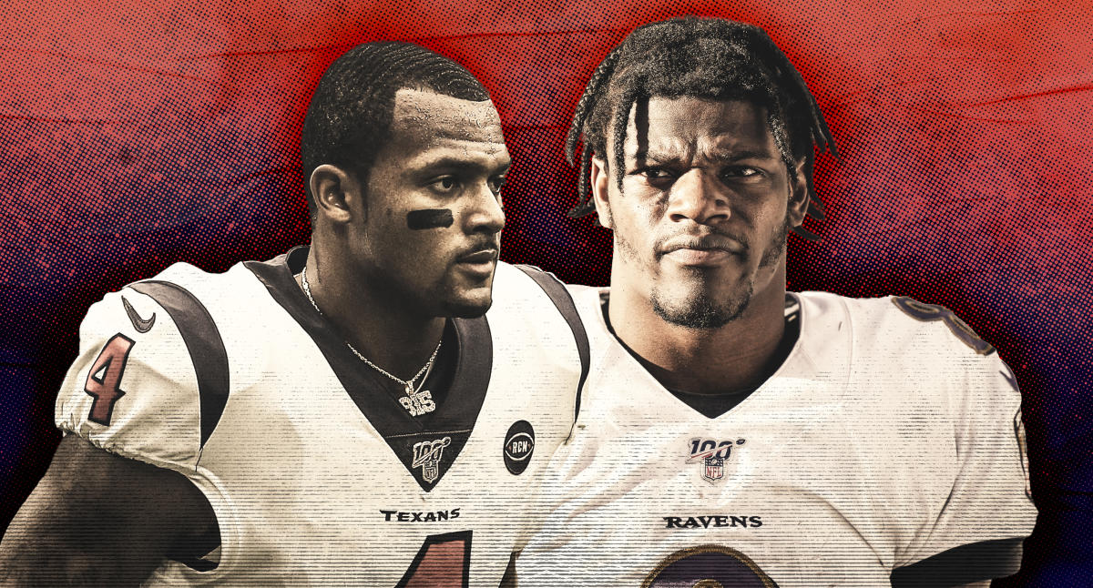 Texans QB Deshaun Watson gives Ravens' Lamar Jackson 'MVP' jersey