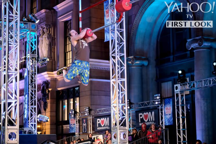 Nick Hanson in American Ninja Warrior (Photo: Tyler Golden/NBC)