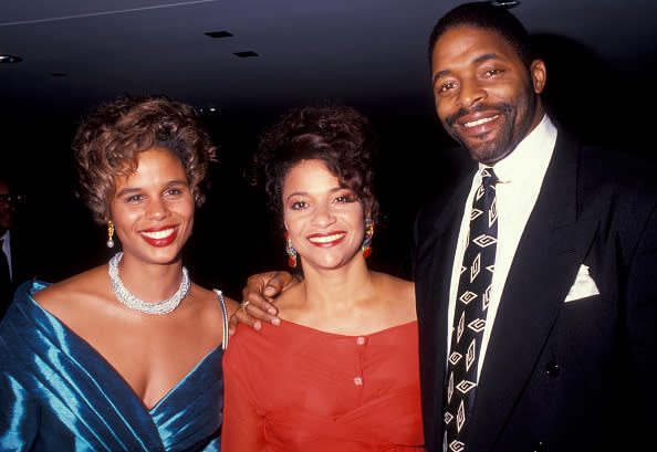 LOS ANGELES – OCTOBER 14: Actress Debbie Allen, husband Norman Nixon and guest attending the party for 100th Episode of “A Different World” on October 14, 1991 at the Armand Hammer Museum in Los Angeles, California. (Photo by Ron Galella/Ron Galella Collection via Getty Images)