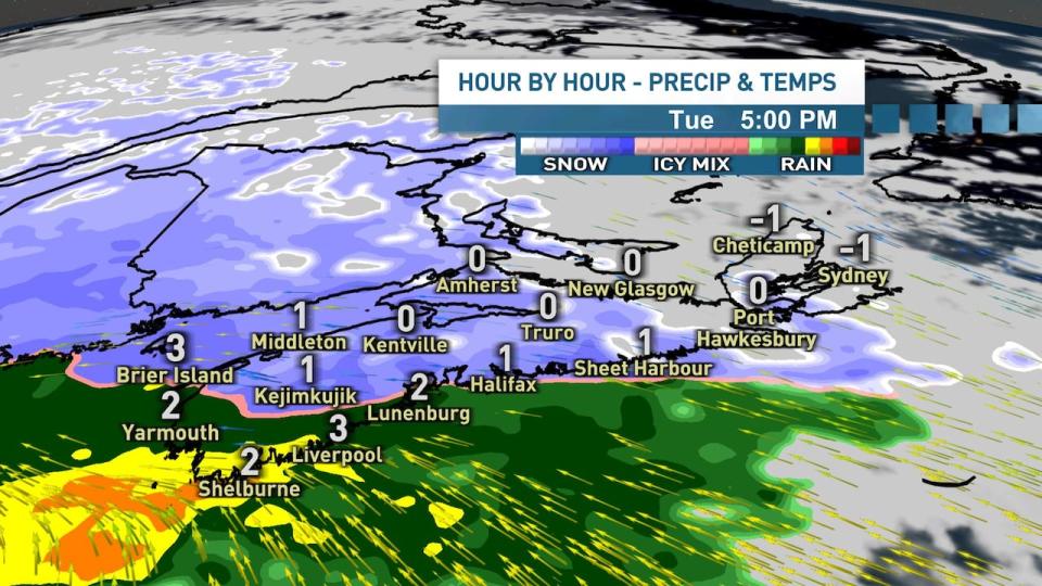 Here's what the weather will look like on your commute home Tuesday.