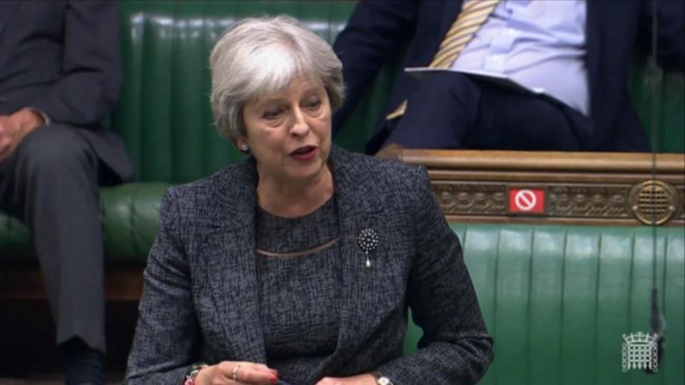 Ms May has not declared herself as a candidate for the role, which will become vacant when Jens Stoltenberg steps down next year (UK parliament)