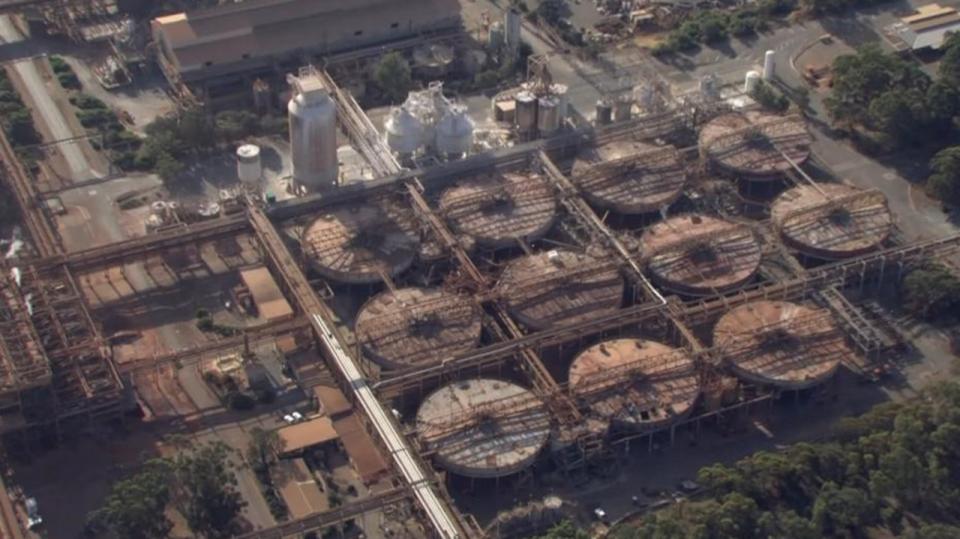 Ariel footage of the Pinjarra Alcoa site