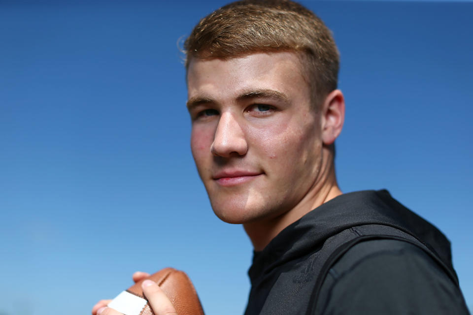 Hunter Johnson arrived at Clemson a five-star recruit but is now trying to win the starting QB job at Northwestern. (Getty Images)