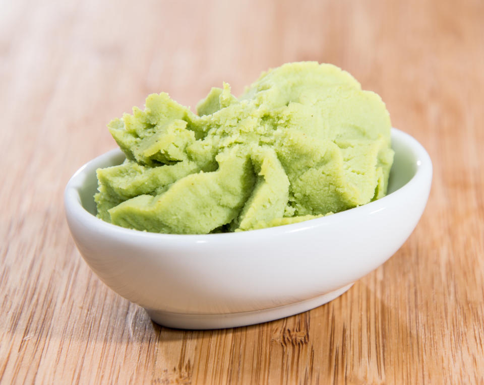 a small bowl of wasabi