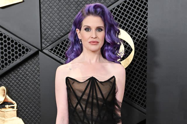 <p>Gilbert Flores/Billboard via Getty</p> Kelly Osbourne at the 2024 Grammys