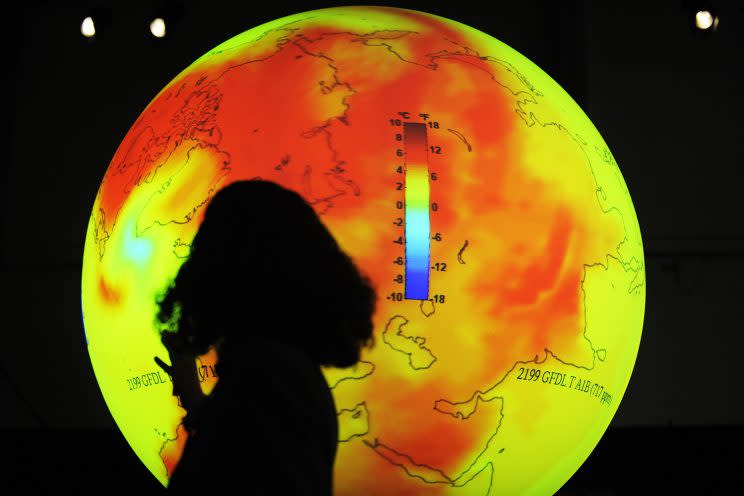 A scientist at the 2009 United Nations Climate Change Conference in Copenhagen, Denmark