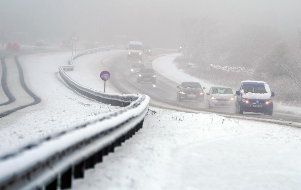 Snow, sleet and ice could be a hazard for drivers today (PA Archive/PA Images)