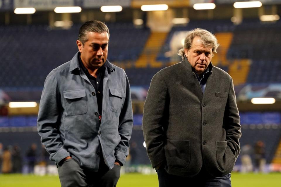 Chelsea’s co-owners Todd Boehly (right) and Behdad Eghbali have struggled to instil success so far (PA Wire)