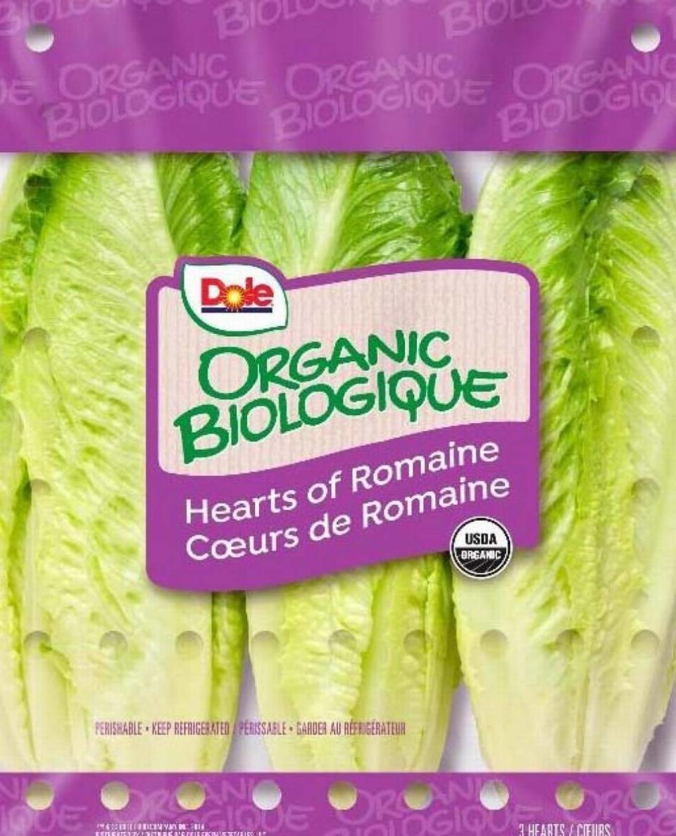 Dole Organic Hearts of Romaine Lettuce