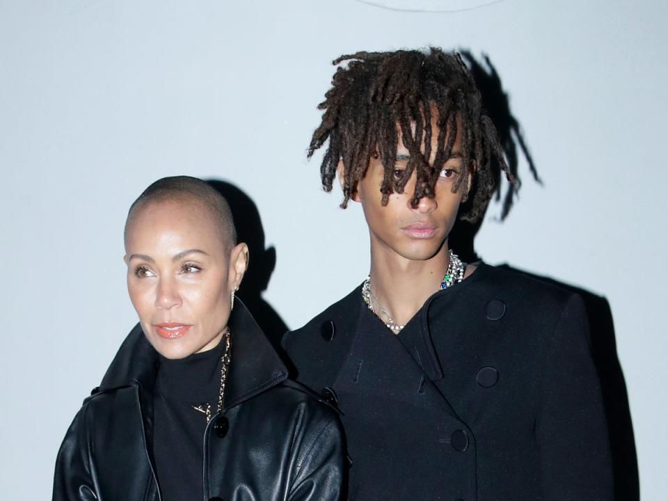 Jada Pinkett Smith y Jaden Smith (Getty Images)