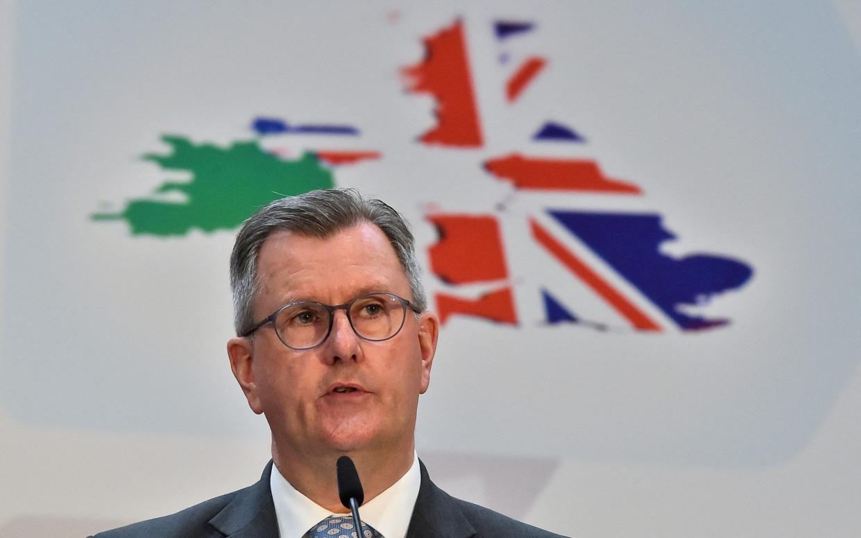 Sir Jeffrey Donaldson, the DUP leader - Clodagh Kilcoyne/Reuters