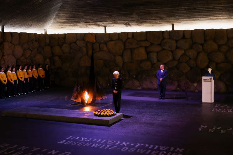 President of the European Commission von der Leyen tours the Yad Vashem Holocaust Remembrance Center in Jerusalem