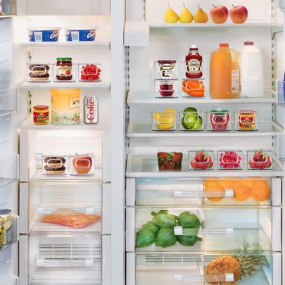 Nail fridge organisation with these stackable clear containers and save 23%