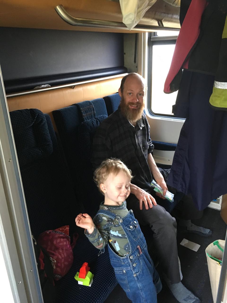 Leah Irby's husband and son on their three-week trip around Europe by train. (Photo:  Leah Irby)