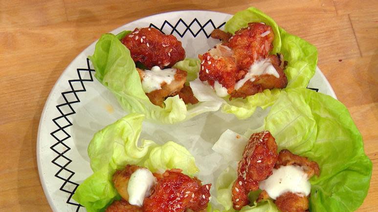 lettuce chicken wrap