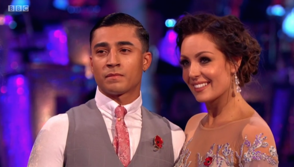 Sad times: Karim Zeroual looked really upset after the comments from the judges