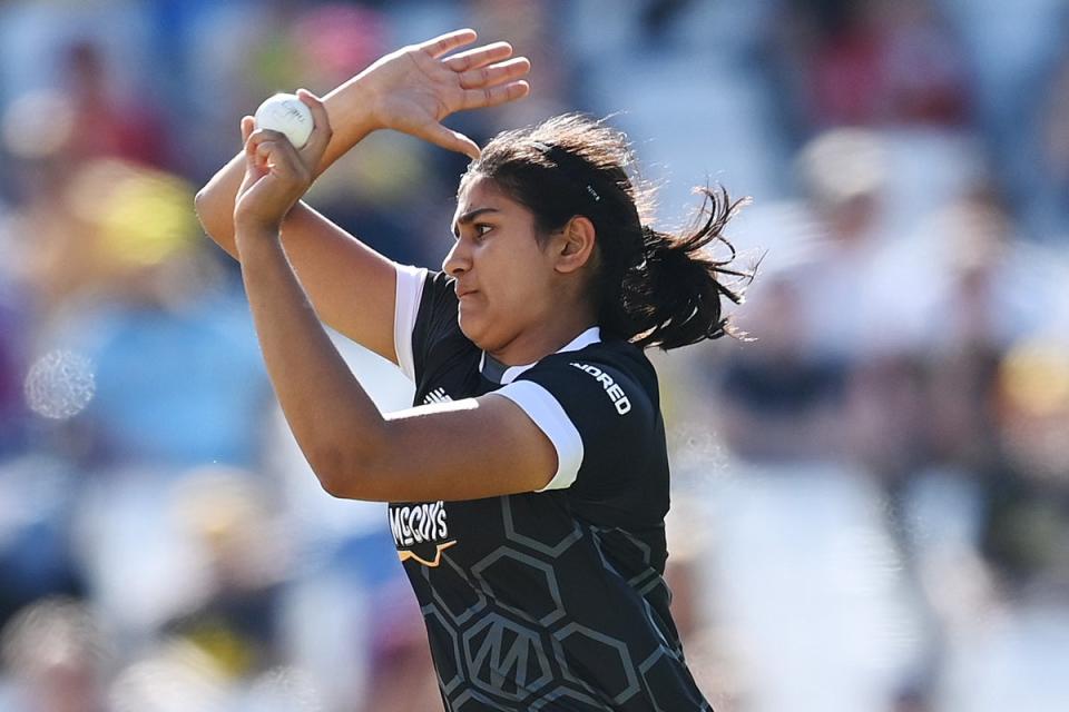 Maiden call-up: Teenage bowler Mahika Gaur is one of two uncapped players in the squad (Getty Images)