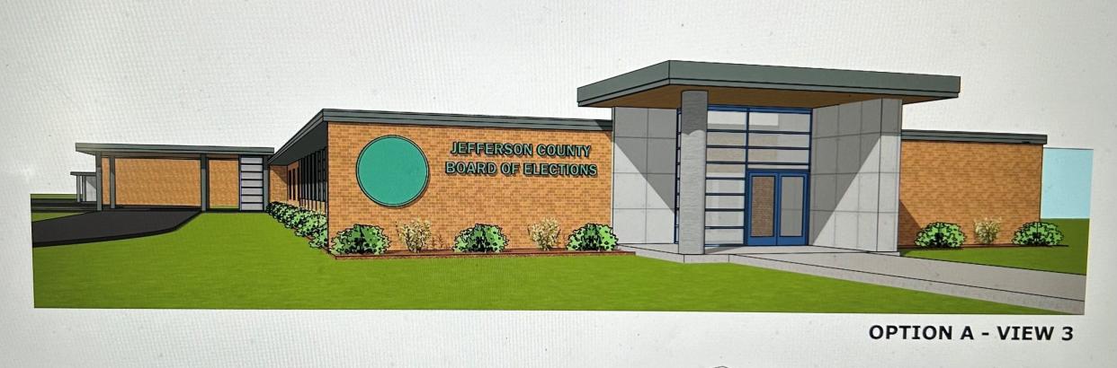 Jefferson County commissioners approved of an architects' designs for renovations that will convert an old Louisville school building into government offices.