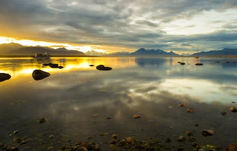 sunset in Patagonia - Credit: Getty