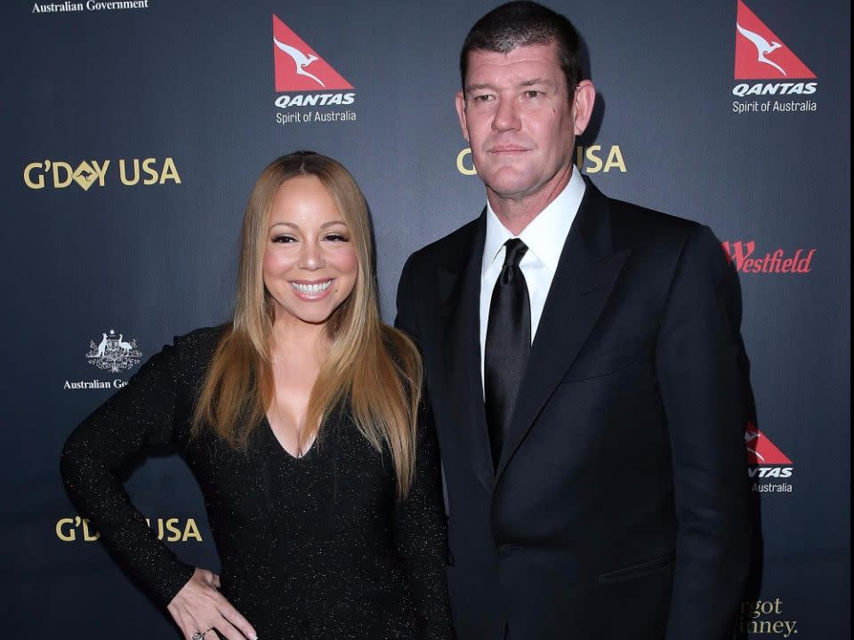 Mariah dated James Packer for 18 months. Source: Getty