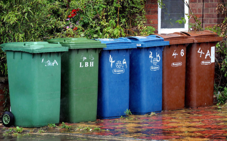 Bins will only be emptied every three weeks in some areas of the UK (Picture: PA)