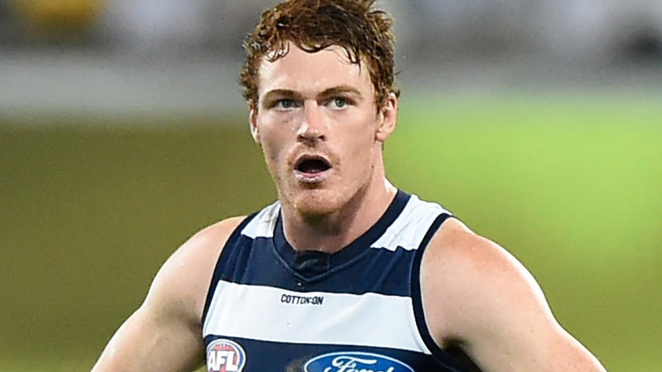 Gary Rohan, pictured here in action for Geelong during the 2020 AFL Grand Final.