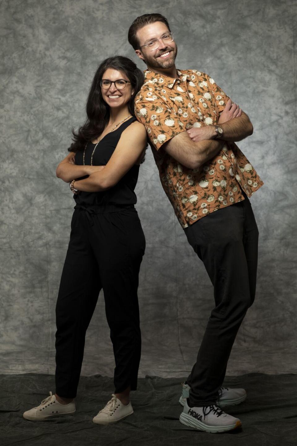 Shaunna Stith and John Stith, at the Los Angeles Times Festival of Books Portrait Studio.