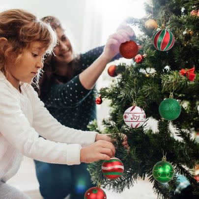 These glorious red and green baubles