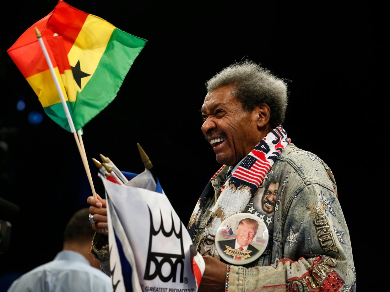 American boxing promoter Don King will turn 90 this year but is going nowhere (Getty Images)