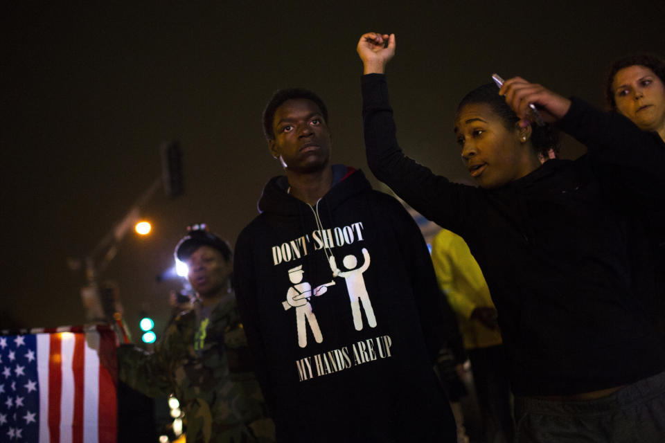 Less than two weeks after Michael Brown was killed in Ferguson, Missouri, 25-year-old Kajieme Powell was shot and killed by police in nearby St. Louis. Police were called to a convenience store to investigate a man causing a disturbance and acting irrationally. They found Powell with a knife in his hand, and <a href="http://www.huffingtonpost.com/2014/08/20/kajieme-powell-shooting_n_5696546.html" target="_blank">graphic video</a> shows Powell approaching them yelling, "Shoot me." But the video also appears to undermine some of the initial assertions from police. Instead of holding the knife in an overhand grip, as police said, Powell had his hands at his sides. Powell also did not get as close to the cops as they originally claimed. 