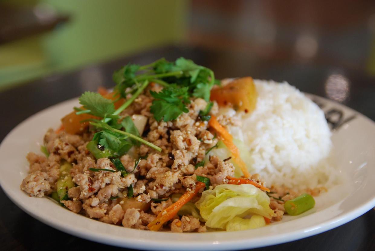 photo of Larb Gai with Rice - Mint Thai