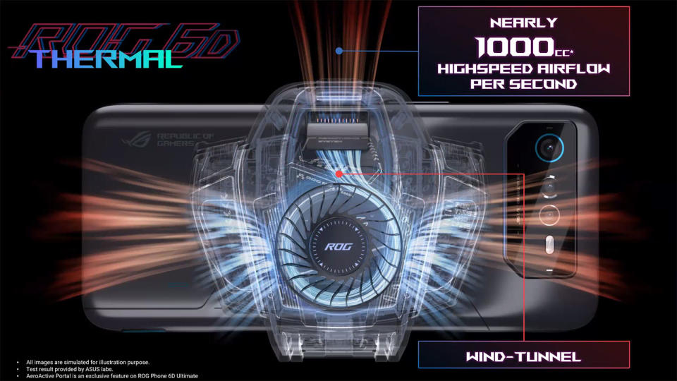 ROG Phone 6D Ultimate thermal design