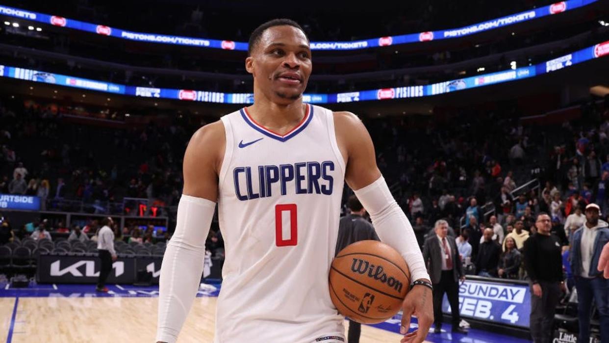 <div>Russell Westbrook #0 of the LA Clippers. (Photo by Gregory Shamus/Getty Images)</div> <strong>(Getty Images)</strong>