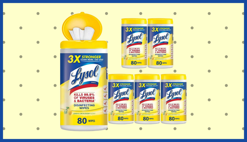 Lysol Disinfecting Wipes are back in stock! (Photo: Amazon)