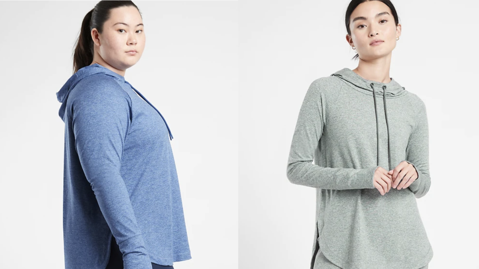 This drawstring hoodie is equal parts stylish and comfy.