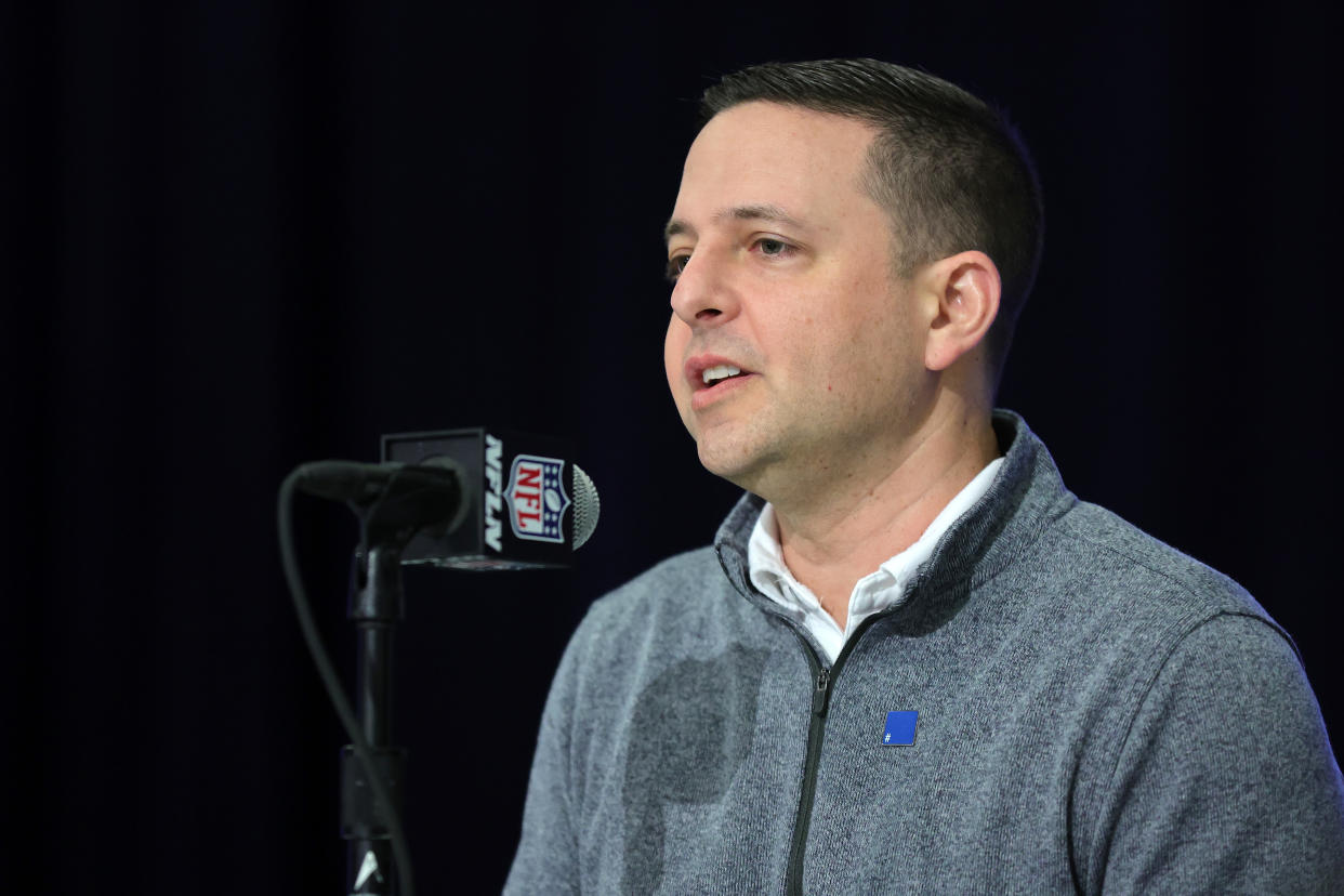 The Patriots hold the No. 3 overall pick in next week's NFL Draft. (Photo by Stacy Revere/Getty Images)