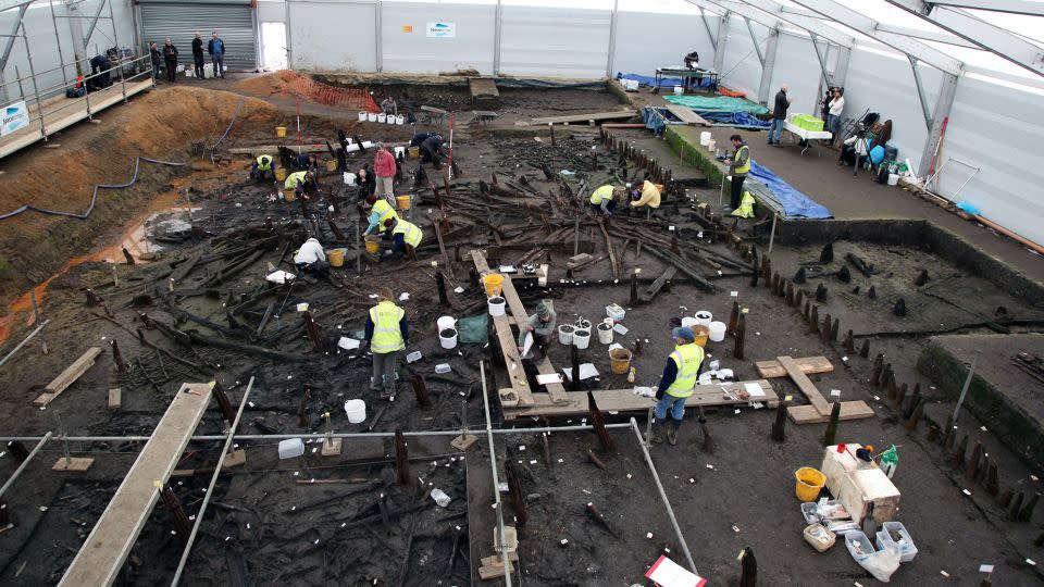 The excavation of the site in 2016 involved 55 people. - Cambridge Archaeological Unit