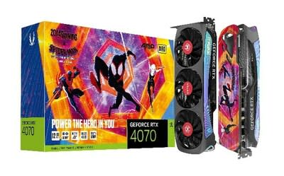 ZOTAC GAMING GeForce RTX 4070 AMP AIRO 【蜘蛛人™：穿越新宇宙】聯名顯示卡