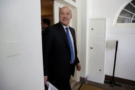 FILE PHOTO: Director of the White House National Economic Council Gary Cohn arrives prior to U.S. President Donald Trump announced his decision to withdraw from the Paris Climate Agreement, at the White House in Washington, U.S., June 1, 2017. REUTERS/Joshua Roberts/File photo