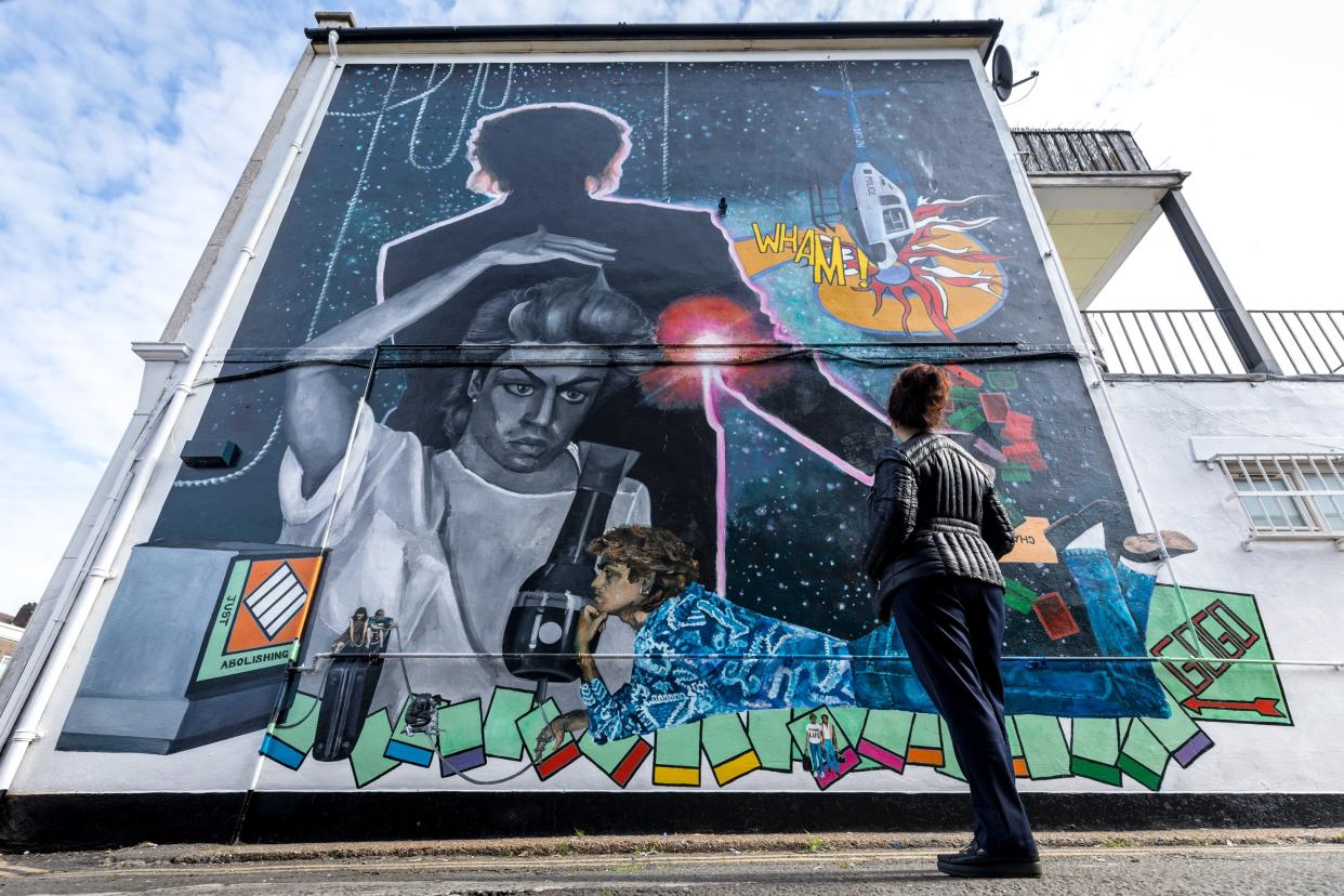 <p>George Michael mural</p> (Benedict Johnson)