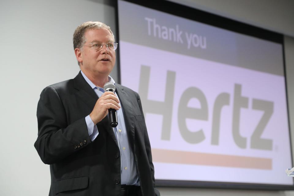 Stephen Scherr, CEO of car-rental firm Hertz, was on hand to announce they were donating a minivan to the The Boys and Girls Clubs of Lee County. A Back2School BASH was held at their Park Meadows location sponsored by Hertz. Free backpack and school supplies were handed out as well as other fun activities.