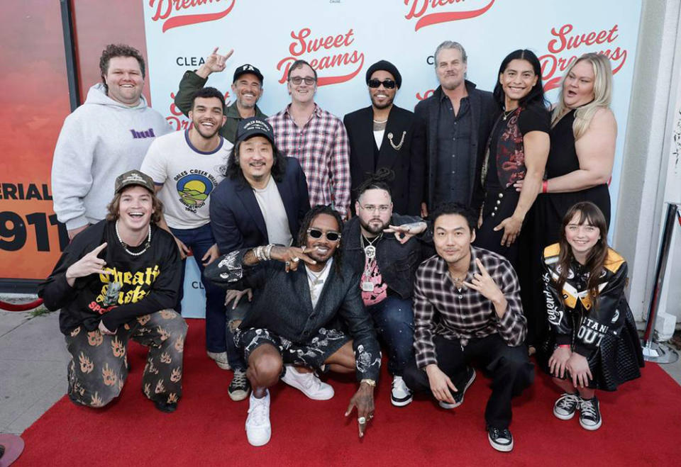 The cast of Lije Sarki's Sweet Dreams from Paramount Pictures attend the premiere at the Laemmle Royal in Santa Monica on April 1, 2024.