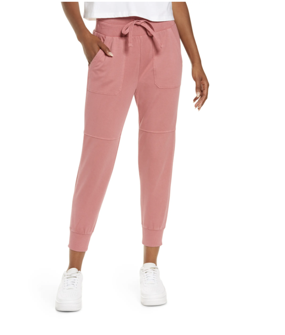 Zella Washed Organic Cotton Joggers - Nordstrom